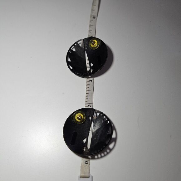 **Final Sale** Edgar Berebi Vintage Shimmery Earth Tone Enamel Round Earrings - Picture 8 of 12